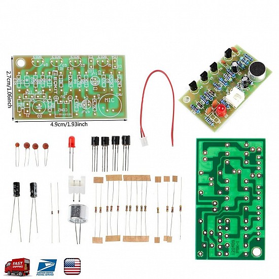 Clap Acoustic Control Switch Electronic PCB DIY Kit