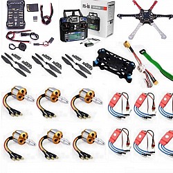 Hexacopter Drone Combo with Pixhawk Kit for beginner (Motor + ESC + Propeller + Flight Controller + Frame + TX-RX Flysky FSi6+ Power module + Belt) -  ImportDukan