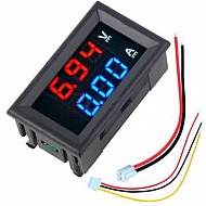  DC0-100V 50A LED DC DUAL Display Digital Ammeter