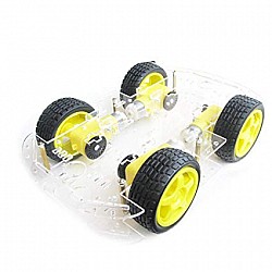 DIY Car Robot Kit - Chassis, 4 x Motor, 4 x Wheels and other Accessories