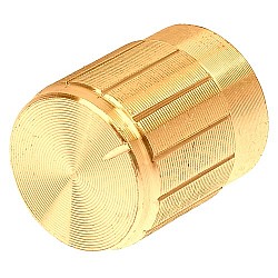 Gold Aluminum Alloy Potentiometer Knob Cap