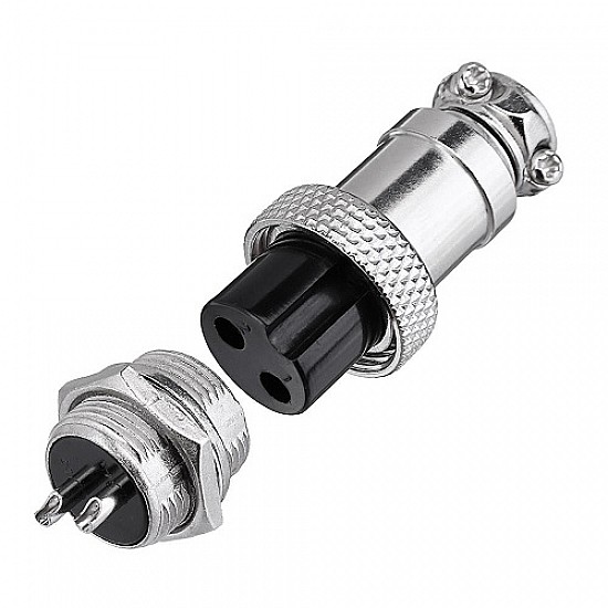 GX16 2-Pin Circular Aviation Socket Plug Male and Female Panel Connector