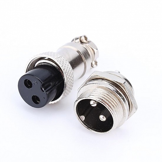 GX16 2-Pin Circular Aviation Socket Plug Male and Female Panel Connector