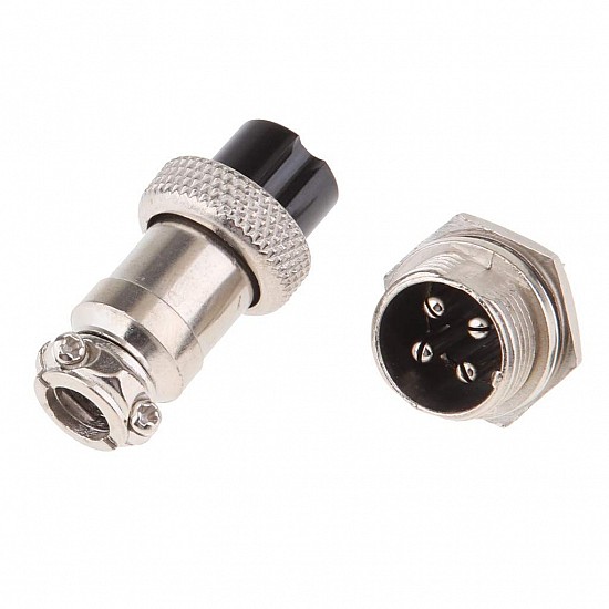 GX16 4-Pin Circular Aviation Socket Plug Male and Female Panel Connector