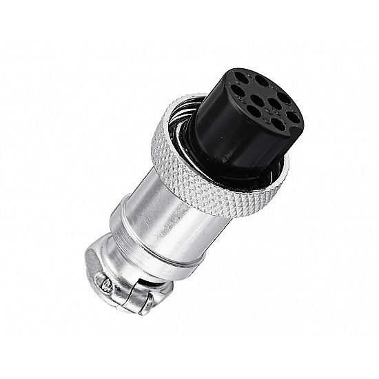 GX16 9 pin Female Core Aviation Socket Connector