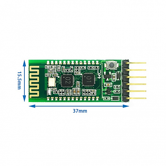 HC-02 Bluetooth Module Dual Mode Wireless Bluetooth Serial Port Transmission Compatible with HC-05/06 Module