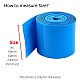 48mm-1-Meter PVC Heat Shrink Sleeve Blue for Lithium Cell Pack