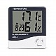 HTC-1 High Precision Large-Screen Electronic Indoor Temperature, Humidity Thermometer and Clock Alarm