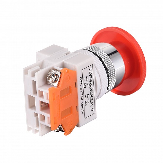 LAY37 01ZS 1 Normally Closed Self-Locking Mushroom Head Emergency Stop Switch