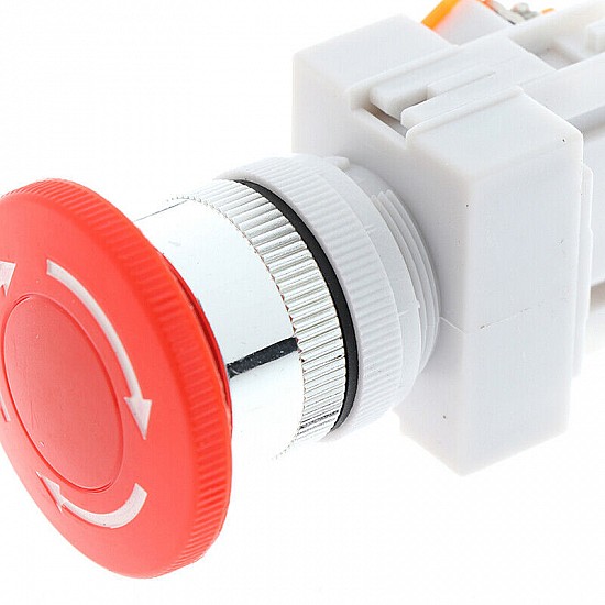 LAY37 01ZS 1 Normally Closed Self-Locking Mushroom Head Emergency Stop Switch