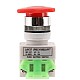 LAY37 01ZS 1 Open & 1 Closed Self-Locking 22mm Mushroom Head Emergency Stop Switch