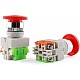 LAY37 01ZS 1 Open & 1 Closed Self-Locking 22mm Mushroom Head Emergency Stop Switch