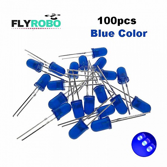 Blue LED 5mm Pack Of 100  (Light Emitting Diod) - Other -