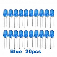 Blue LED 5mm Pack Of 20 (Light Emitting Diod)