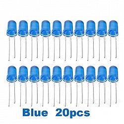 Blue LED 5mm Pack Of 20 (Light Emitting Diod)