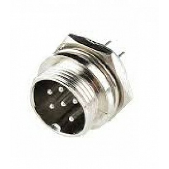 M12/GX12 6 Pin male Aviation Plug Connector