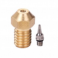 M6 Threaded Brass Nozzle for 3D Printer of 0.2mm