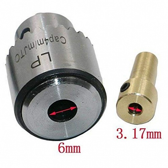 Mini Electric Drill Chuck 0.3-4mm JTO Taper Mounted Lathe PCB Drill Press for Motor Shaft Connecting Rod