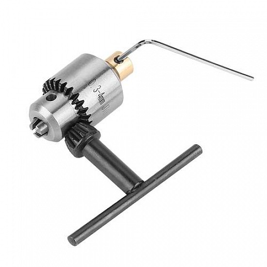 Mini Electric Drill Chuck 0.3-4mm JTO Taper Mounted Lathe PCB Drill Press for Motor Shaft Connecting Rod