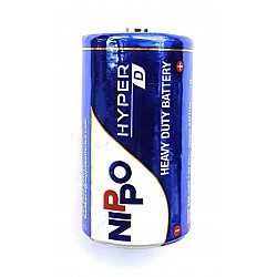 Nippo Hyper R20P (UM-1UH) 1.5V Zinc-Carbon Battery Heavy Duty Battery - D Size (Big Battery)