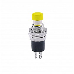 Push Through Button Switch PBS-110 - Yellow