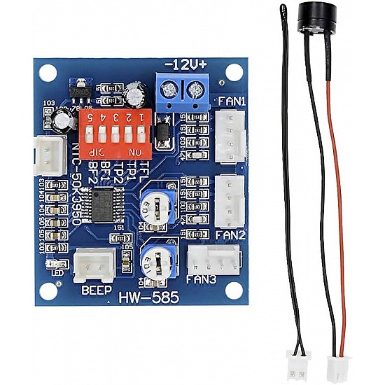 PWM 4 DC Fan Temperature Speed Controller Board