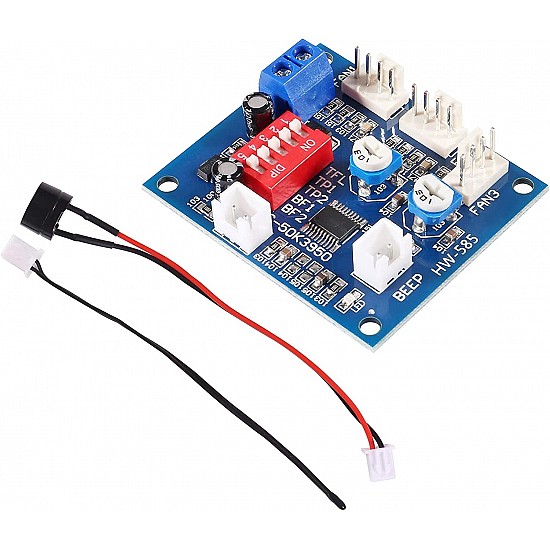 PWM 4 DC Fan Temperature Speed Controller Board