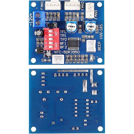 PWM 4 DC Fan Temperature Speed Controller Board