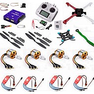 Quadcopter Drone Combo with radiolink Crossflight Kit (Motor + ESC + Propeller + Flight Controller + Frame + TX-RX Flysky FSi6S+ Power module + Belt) |  ImportDukan