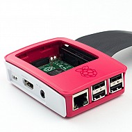 Raspberry Pi 3/3B+ Plastic Case (Red and White)