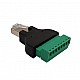 RJ45 Male to 8 Pin Screw Terminal Adaptor