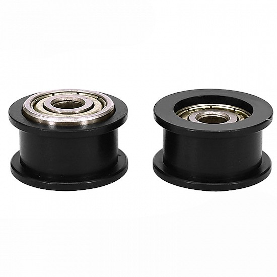 Rubber Bearing Pulley H Groove Wheel for 3D Printer