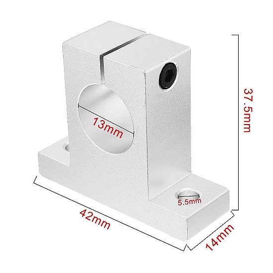 SK13 13mm Linear Bearing Rail Support XYZ Shaft Table CNC Router SH13A