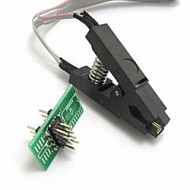 SPI BIOS FLASH SOP8 IC Programmer Test Clip with Welding Wire and Board