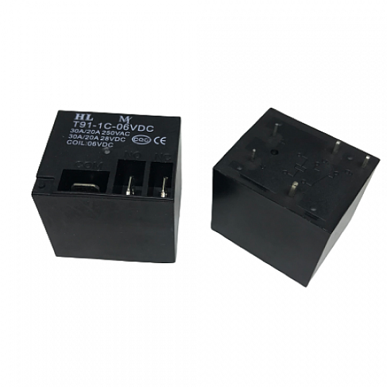 T91-1C 06VDC 30A Cube Relay