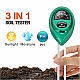 Three-Way Soil Meter For Moisture, Light Intensity and pH Testing Meter