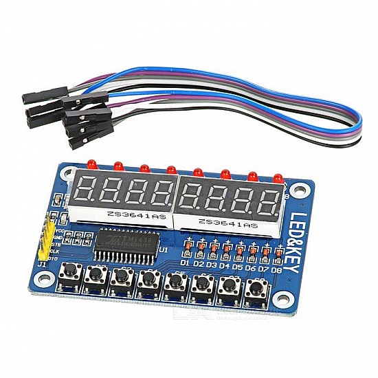 TM1638 8-Bit Button Digital LED Display Module