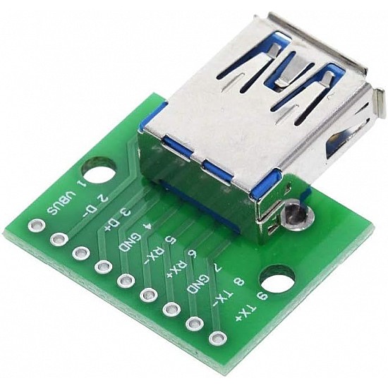 USB 3.0 Female to DIP 2.54mm Adapter Board (9 pin)