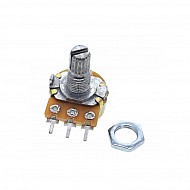 WH148 100K Ohm 3Pin 15mm Shaft Single Potentiometer