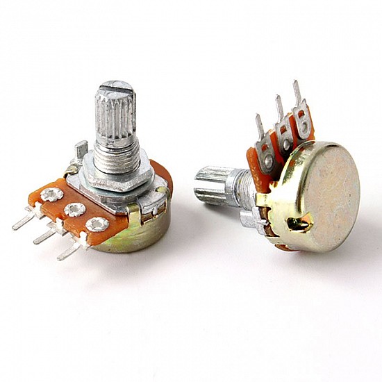 WH148 5K Ohm 3Pin 15mm Shaft Single Potentiometer