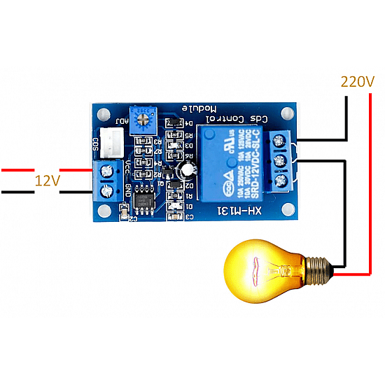 XH-M131 DC 12V Light Control Switch Photoresistor Relay Module