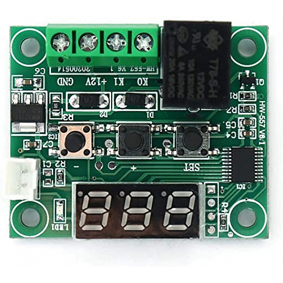 XH-W1219 12V Digital Display Temperature Controller Module with NTC Waterproof Temperature Sensor