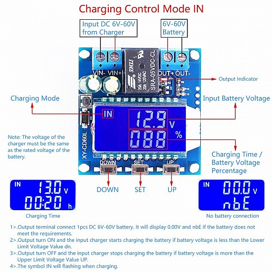 XY-CD60L Battery Charging Control Module