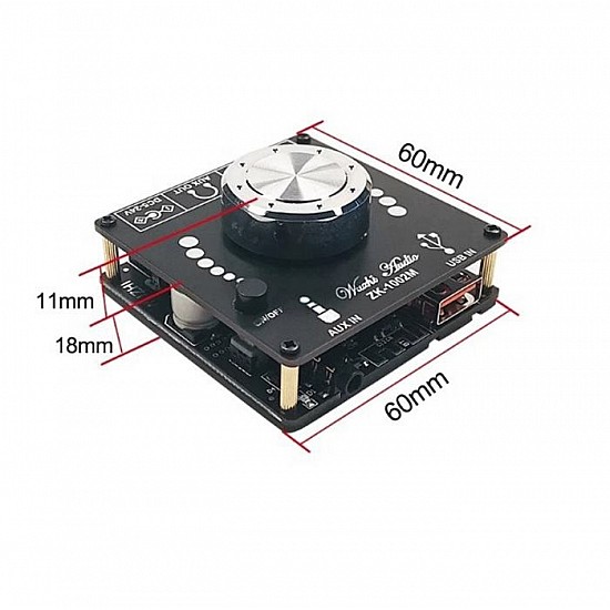 ZK-1002M 100WX2 Stereo Bluetooth 5.0 Power Audio Amplifier Board