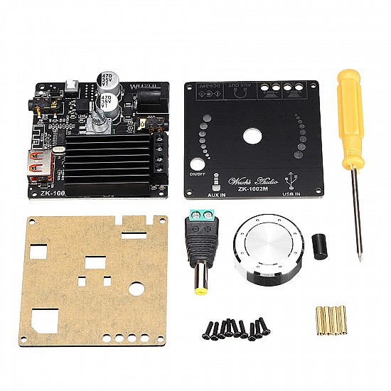 ZK-1002M 100WX2 Stereo Bluetooth 5.0 Power Audio Amplifier Board